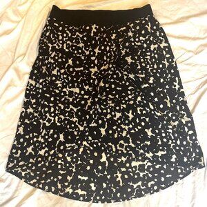 CAbi Dixon Black/white midi skirt